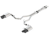 Borla 2018 Ford Mustang GT (A/T / M/T) 3in ATAK Catback Exhaust w/o Valves w/ Black Chrome Tips Borla Catback  AXOPROS