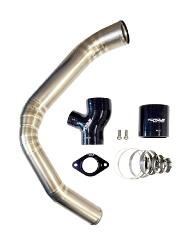 Torque Solution 15-21 Subaru WRX Top Mount Charge Pipe - Titanium Brushed / Raw Torque Solution Air Intake Components  AXOPROS