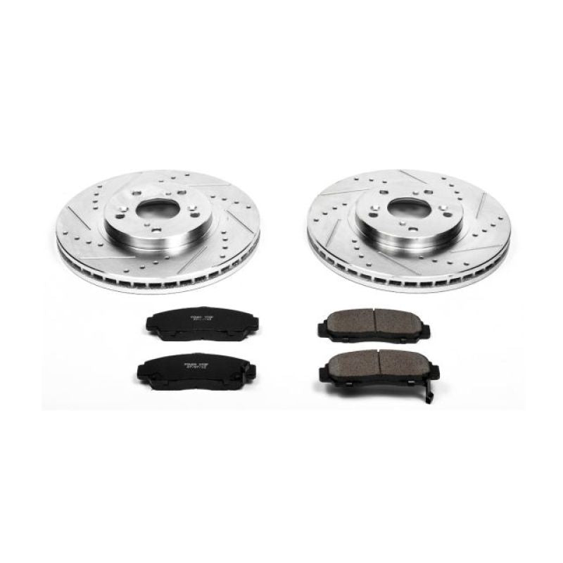 Power Stop 01-03 Acura CL Front Z23 Evolution Sport Brake Kit PowerStop Brake Kits - Performance D&S  AXOPROS