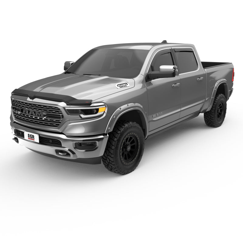 EGR 2019 Dodge Ram 1500 Superguard Hood Shield - Dark Smoke EGR Hood Deflectors  AXOPROS