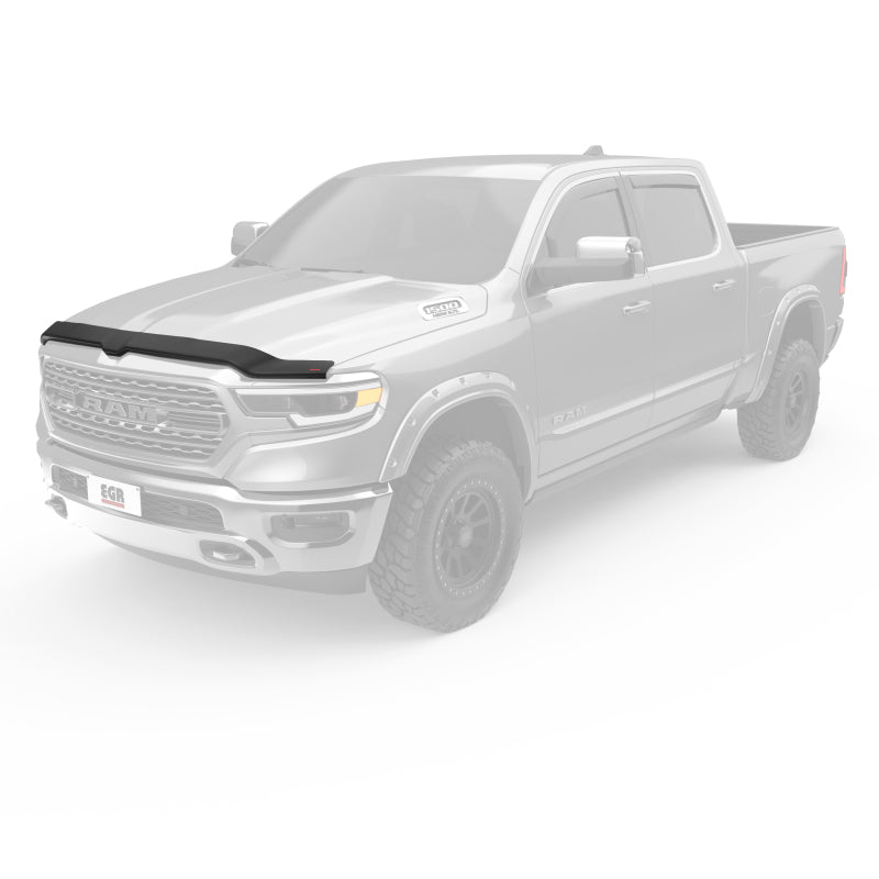 EGR 2019 Dodge Ram 1500 Superguard Hood Shield - Dark Smoke EGR Hood Deflectors  AXOPROS