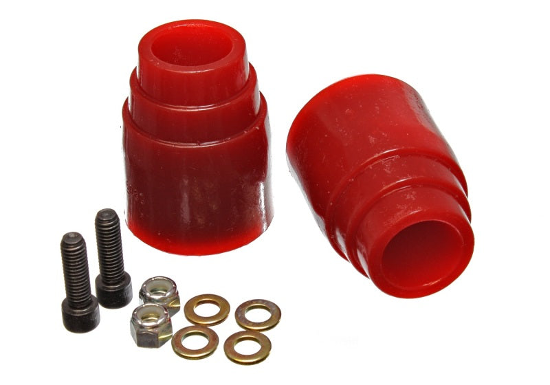 Energy Suspension 00-04 Ford Excursion Red Rear Axle Bump Stop Set Energy Suspension Bushing Kits  AXOPROS
