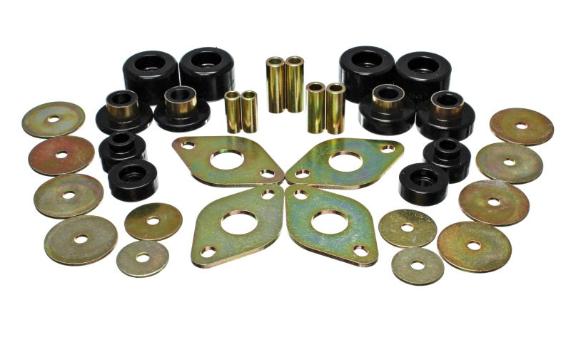 Energy Suspension 01-04 Toyota Pickup 2WD/4WD (Exc T-100/Tundra) Black Body Cab Mount Set Energy Suspension Bushing Kits  AXOPROS