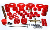 Energy Suspension 01-05 Chrysler PT Cruiser FWD Red Hyper-flex Master Bushing Set Energy Suspension Bushing Kits  AXOPROS