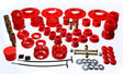 Energy Suspension 01-05 Chrysler PT Cruiser FWD Red Hyper-flex Master Bushing Set Energy Suspension Bushing Kits  AXOPROS