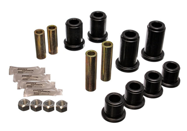 Energy Suspension 01-06 GM Silverado C2500 HD 2WD/K2500 HD 4WD Blk Front End Control Arm Bushing Set Energy Suspension Bushing Kits  AXOPROS