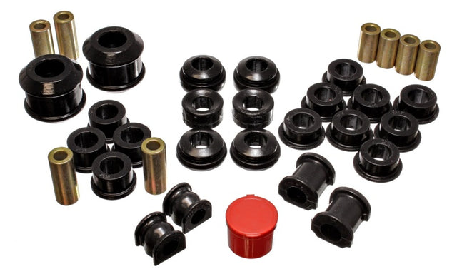 Energy Suspension 02-04 Acura RSX (includes Type S) Black Hyper-Flex Master Bushing Set Energy Suspension Bushings - Full Vehicle Kits  AXOPROS