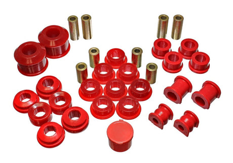 Energy Suspension 02-05 Honda Civic Si Red Hyper-Flex Master Bushing Set Energy Suspension Bushing Kits  AXOPROS