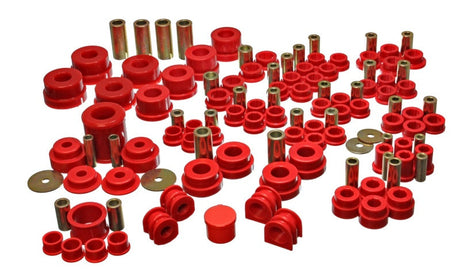 Energy Suspension 02-09 Nissan 350Z / 03-07 Infiniti G35 Coupe Red Hyper-Flex Master Bushing Set Energy Suspension Bushing Kits  AXOPROS