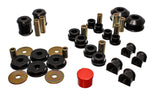 Energy Suspension 03-05 Mitsubishi Lancer EVO 8 Black Hyper-flex Master Bushing Set Energy Suspension Bushings - Full Vehicle Kits  AXOPROS