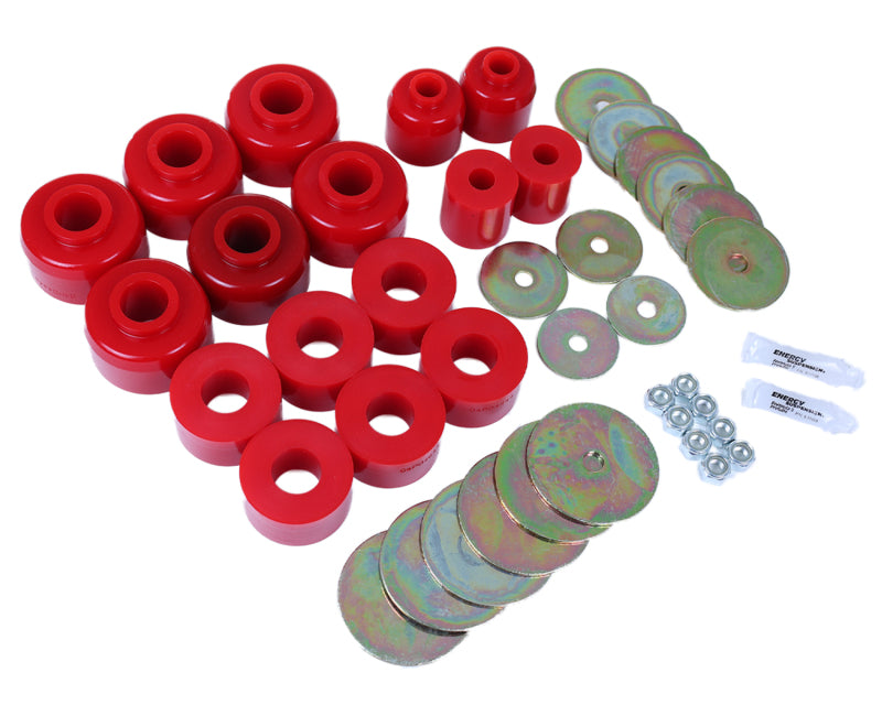 Energy Suspension 03-09 Toyota 4Runner/GX470 / 07-14 FJ Cruiser Red Body Mount Bushing Set Energy Suspension Bushing Kits  AXOPROS