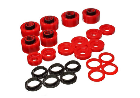 Energy Suspension 05-07 Ford F250/F350 2/4WD Red Body Mount Set Energy Suspension Bushing Kits  AXOPROS