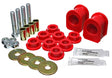 Energy Suspension 05-07 Ford Mustang Red Rear Sway Bar Frame Bushings (Must Reuse All Metal Parts) Energy Suspension Bushing Kits  AXOPROS