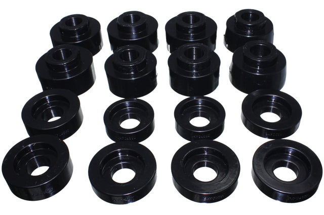 Energy Suspension 08-16 Ford F-250/F-350/F-450/F-550 Super Duty Crew Cab Black Body Mount Set Energy Suspension Bushing Kits  AXOPROS