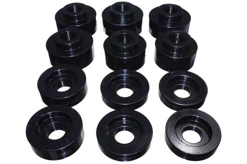 Energy Suspension 08-16 Ford F-250/F-350/F-450/F-550 Super Duty STD/Super Cab Black Body Mount Set Energy Suspension Bushing Kits  AXOPROS