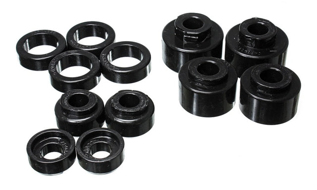 Energy Suspension 2005-07 Ford F-250/F-350 SD 2/4WD Reg Cab Body Mount Set - Black Energy Suspension Bushing Kits  AXOPROS