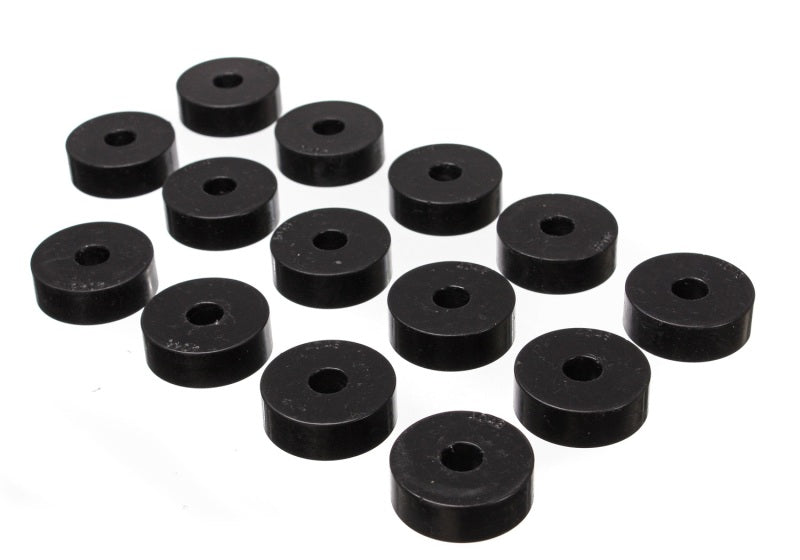 Energy Suspension 55-73 Jeep CJ5/CJ7/CJ8 Scrambler Black Body (Cab) Mount Set Energy Suspension Bushing Kits  AXOPROS