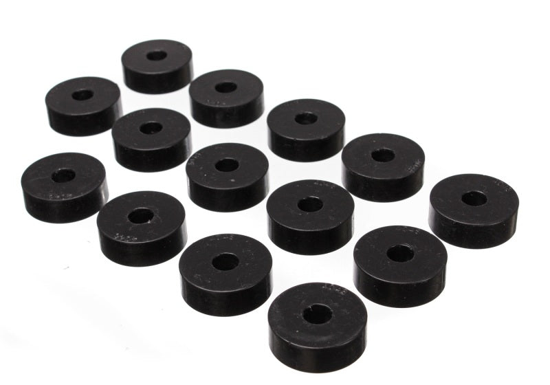 Energy Suspension 55-73 Jeep CJ5/CJ7/CJ8 Scrambler Black Body (Cab) Mount Set Energy Suspension Bushing Kits  AXOPROS