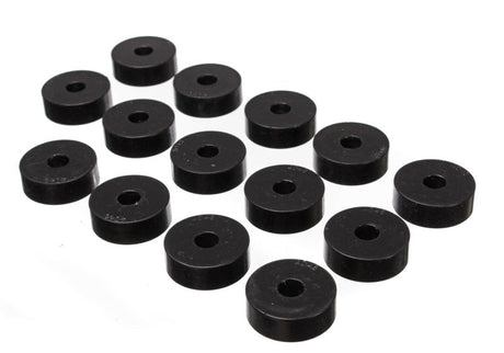 Energy Suspension 55-73 Jeep CJ5/CJ7/CJ8 Scrambler Black Body (Cab) Mount Set Energy Suspension Bushing Kits  AXOPROS