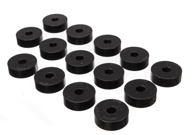 Energy Suspension 55-73 Jeep CJ5/CJ7/CJ8 Scrambler Black Body (Cab) Mount Set Energy Suspension Bushing Kits  AXOPROS