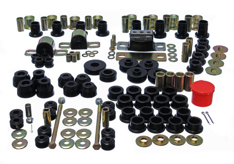 Energy Suspension 63-82 Chevrolet Corvette Black Hyper-flex Master Bushing Set Energy Suspension Bushings - Full Vehicle Kits  AXOPROS