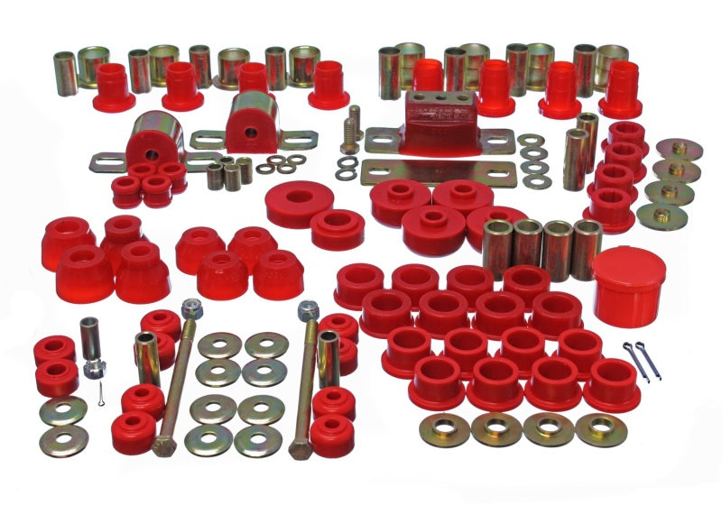 Energy Suspension 63-82 Chevrolet Corvette Red Hyper-flex Master Bushing Set Energy Suspension Bushing Kits  AXOPROS
