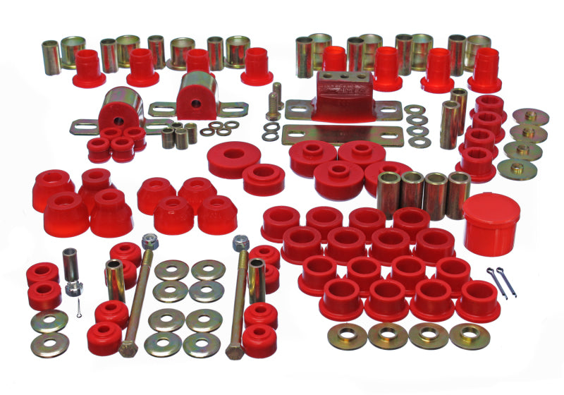 Energy Suspension 63-82 Chevrolet Corvette Red Hyper-flex Master Bushing Set Energy Suspension Bushing Kits  AXOPROS