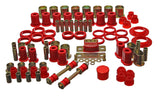 Energy Suspension 66-72 Oldsmobile Cutlass/442/F-85/Europa Red Hyper-flex Master Bushing Set Energy Suspension Bushing Kits  AXOPROS
