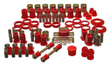 Energy Suspension 66-72 Oldsmobile Cutlass/442/F-85/Europa Red Hyper-flex Master Bushing Set Energy Suspension Bushing Kits  AXOPROS