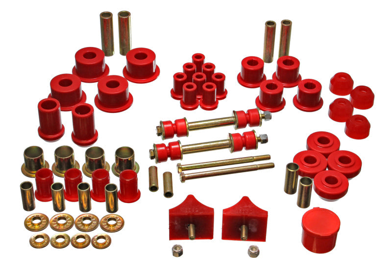 Energy Suspension 66-76 Chrysler A Body - Dart/Demon/Duster/Valiant Red Hyper-flex Master Bushing Se Energy Suspension Bushing Kits  AXOPROS