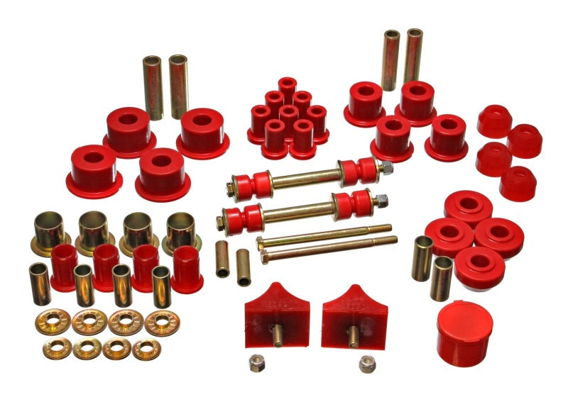 Energy Suspension 66-76 Chrysler A Body - Dart/Demon/Duster/Valiant Red Hyper-flex Master Bushing Se Energy Suspension Bushing Kits  AXOPROS