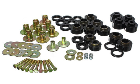Energy Suspension 68-72 Chevy Chevelle/Monte Carlo/Malibu/El Camino Black Body Mount Set Energy Suspension Bushing Kits  AXOPROS
