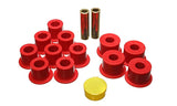 Energy Suspension 6/86-97 Nissan 720 & Hardbody Pickup 2WD Red Rear Leaf Spring Bushing Set Energy Suspension Bushing Kits  AXOPROS