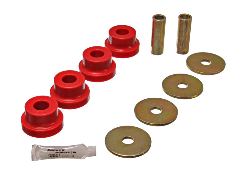 Energy Suspension 70-78 Nissan 240Z/260Z/280Z Red Differential Carrier (Mustache Bar) Bushings Energy Suspension Bushing Kits  AXOPROS