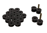 Energy Suspension 74-75 Jeep CJ5/CJ7/CJ8 Scrambler Black Body (Cab) Mount Set Energy Suspension Bushing Kits  AXOPROS