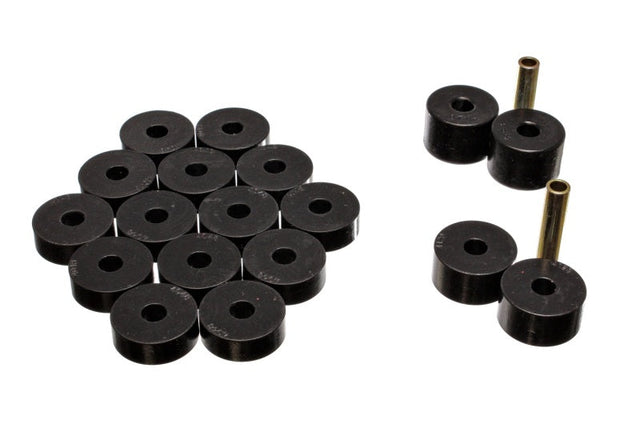 Energy Suspension 74-75 Jeep CJ5/CJ7/CJ8 Scrambler Black Body (Cab) Mount Set Energy Suspension Bushing Kits  AXOPROS