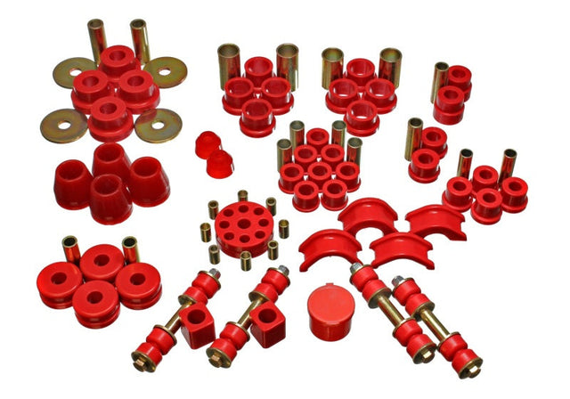 Energy Suspension 74-78 Nissan 260Z/280Z Red Hyper-Flex Master Bushing Set Energy Suspension Bushing Kits  AXOPROS