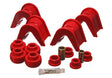 Energy Suspension 76-77 Ford Bronco/66-72 F-100/F-150 Red 4 Deg Offset Complete 14 Pc C-Bushing Set Energy Suspension Bushing Kits  AXOPROS