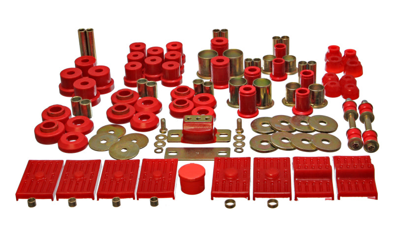 Energy Suspension 76-79 Firebird / 75-79 Nova Red Hyper-flex Master Bushing Set Energy Suspension Bushing Kits  AXOPROS