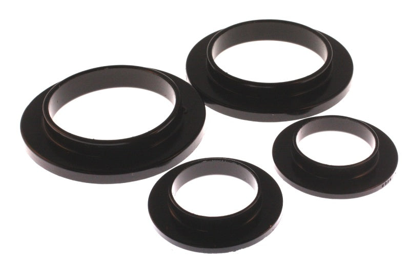 Energy Suspension 79-04 Ford Mustang SVO Black Rear Spring Upper & Lower Isolator Set Energy Suspension Bushing Kits  AXOPROS
