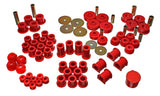 Energy Suspension 79-85 Toyota 4WD Pickup (Except T-100 & Tundra)  Red Hyper-Flex Master Bushing Set Energy Suspension Bushing Kits  AXOPROS