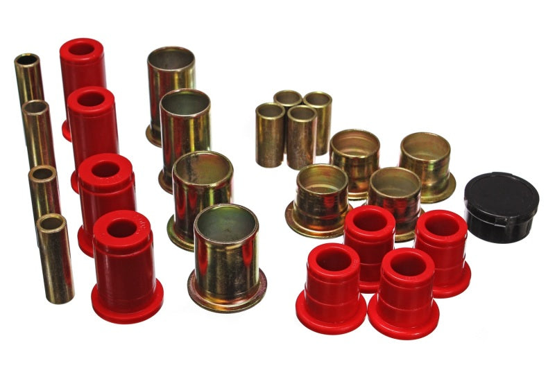 Energy Suspension 82-04 Ford Blazer/S10/S15 PickUp 2WD Red Front Control Arm Bushing Set Energy Suspension Bushing Kits  AXOPROS