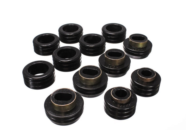 Energy Suspension 83-04 GM S-10/S-15 PU 2WD/4WD Black Body (Cab) Mount Set Energy Suspension Bushing Kits  AXOPROS
