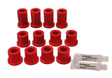 Energy Suspension 84-85 Toyota 4Runner 2 & 4WD Red Front Leaf Spring Bushing Set Energy Suspension Bushing Kits  AXOPROS