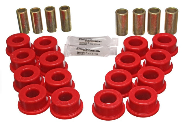 Energy Suspension 84-95 Chevy Corvette Red Rear End Control Arm Bushing Set Energy Suspension Bushing Kits  AXOPROS