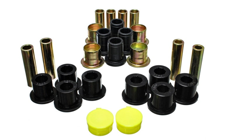 Energy Suspension 87-04 Dodge Dakota / 98-03 Durango 4WD Black Front End Control Arm Bushing Set Energy Suspension Bushing Kits  AXOPROS