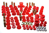 Energy Suspension 88-91 Honda Civic/CRX Red Hyper-Flex Master Bushing Set Energy Suspension Bushing Kits  AXOPROS