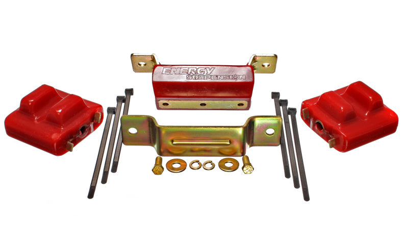 Energy Suspension 88-94 GM Blazer 4WD K Series Red Motor and Transmission Mounts; Zinc Finish Energy Suspension Bushing Kits  AXOPROS