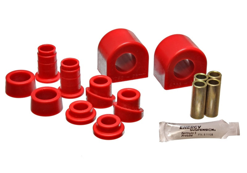 Energy Suspension 88-96 Chevy Corvette Red 24mm Front Sway Bar Bushing Set (End Links Inc) Energy Suspension Bushing Kits  AXOPROS