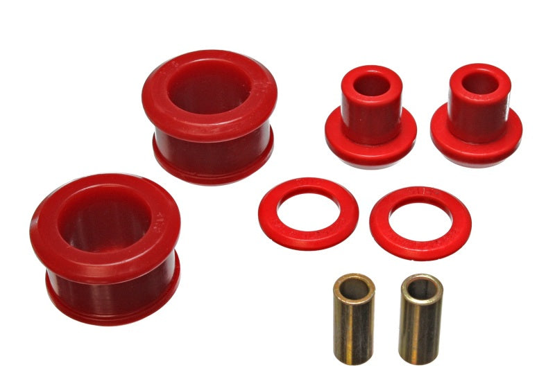 Energy Suspension 90-96 Nissan 300ZX Red Rear Differential Carrier Bushing Set (Must reuse all metal Energy Suspension Bushing Kits  AXOPROS